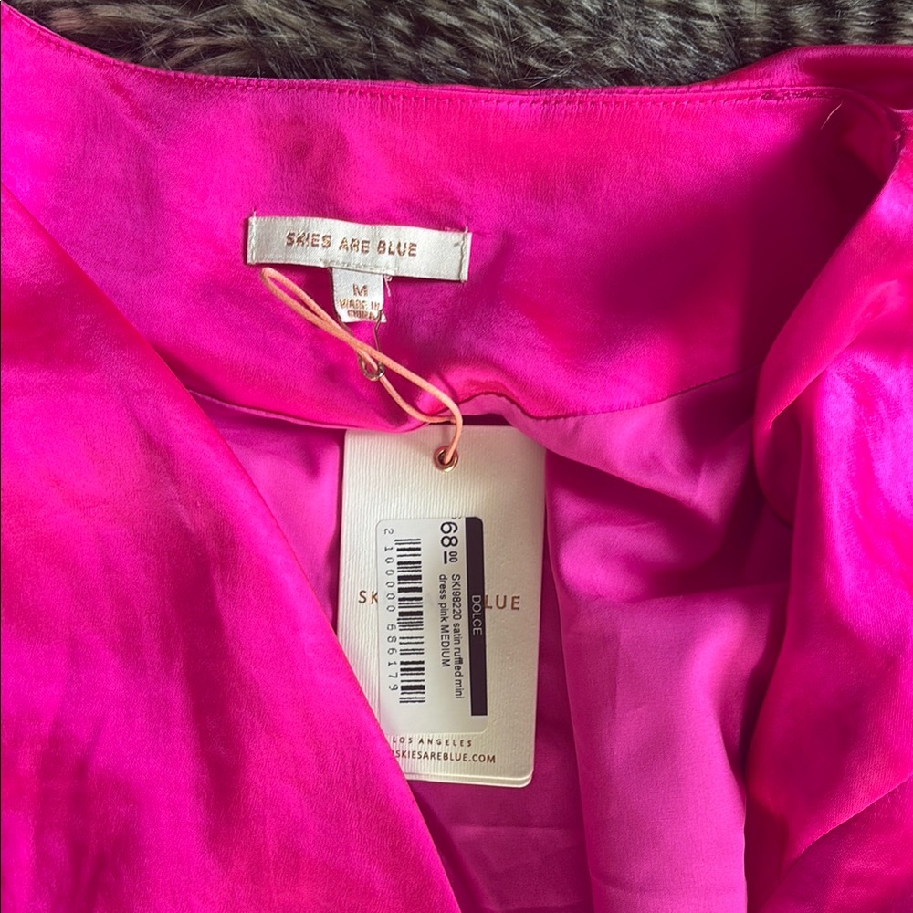 Skies Are Blue Fuchsia Wrap Dress - Picture 2 of 3